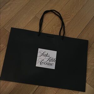 Saks Fifth Avenue Black Shopping Gift Bag